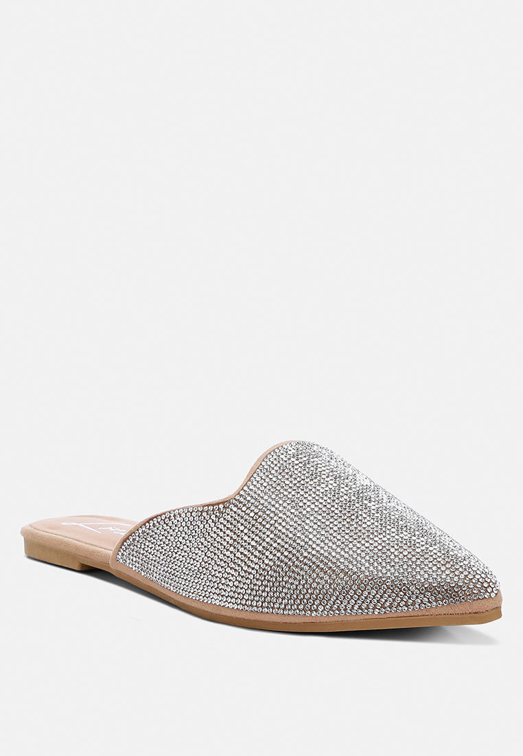 rhinestones mules by ruw #color_beige