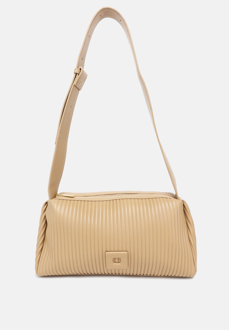 rectangular crossbody bag by ruw#color_beige