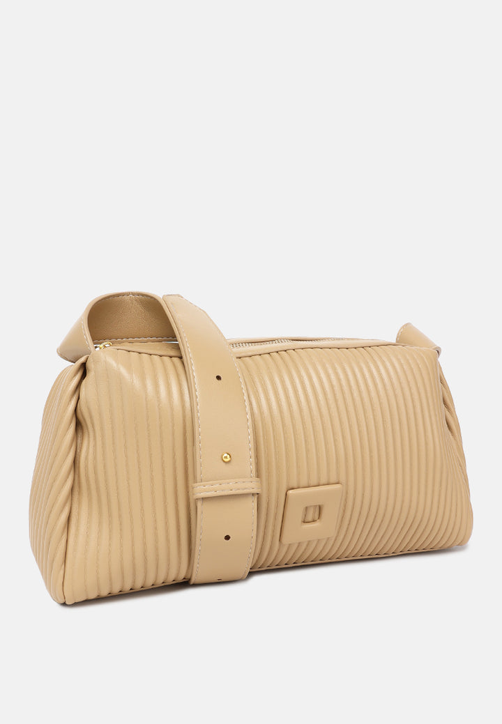 rectangular crossbody bag by ruw#color_beige