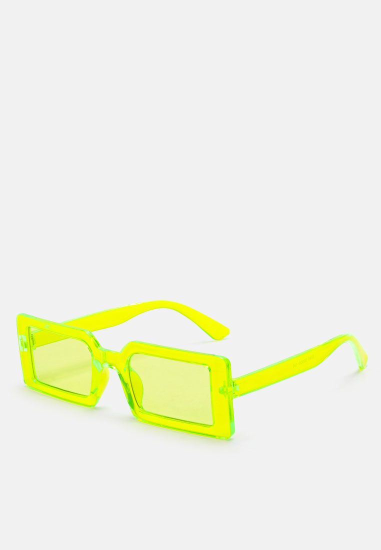 rectangular frame sunglasses#color_green