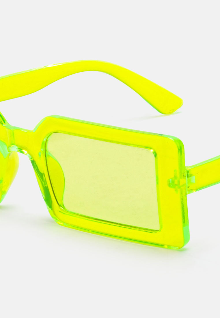 rectangular frame sunglasses#color_green