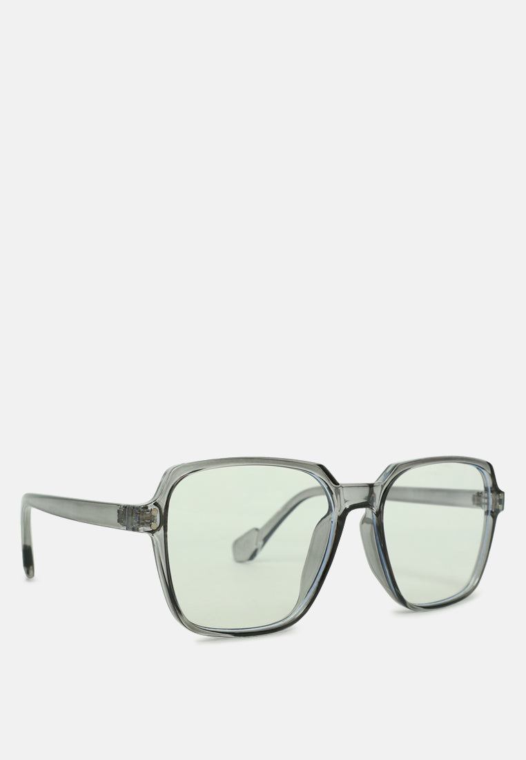 relaxed transparent square sunglasses#color_grey