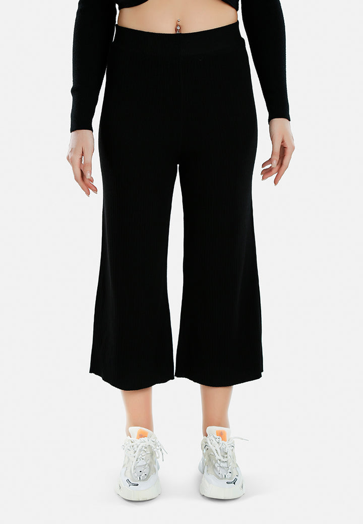 relaxed wide leg pants#color_black