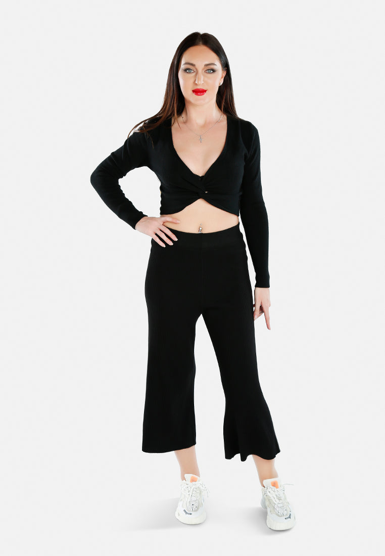 relaxed wide leg pants#color_black