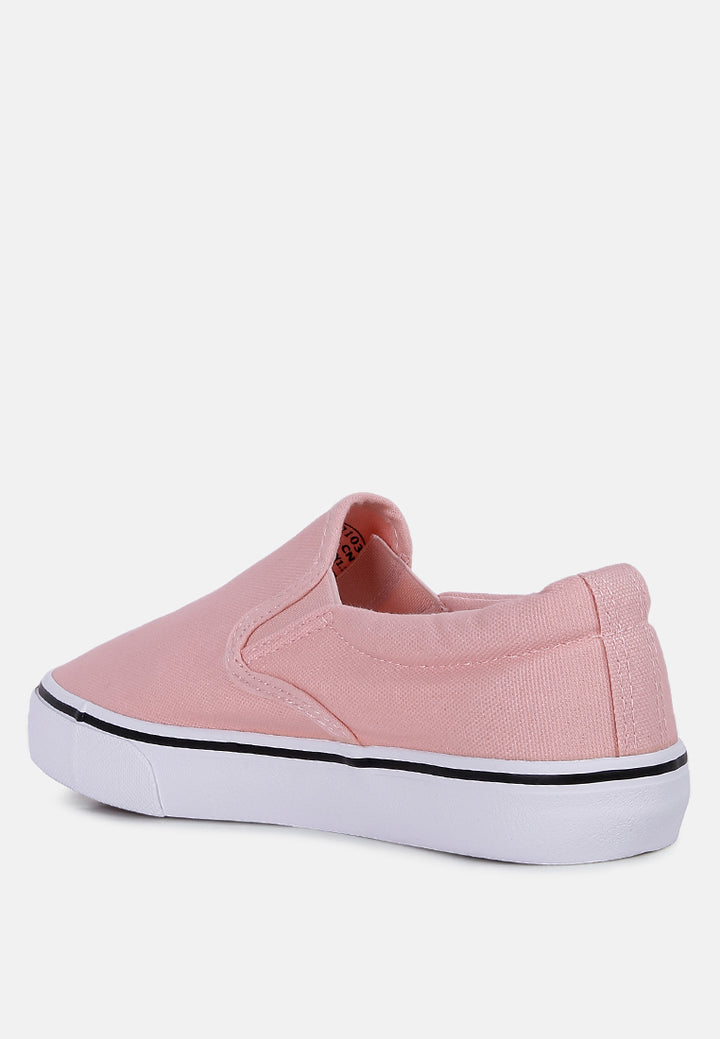 riddler pink slip on canvas sneakers#color_pink