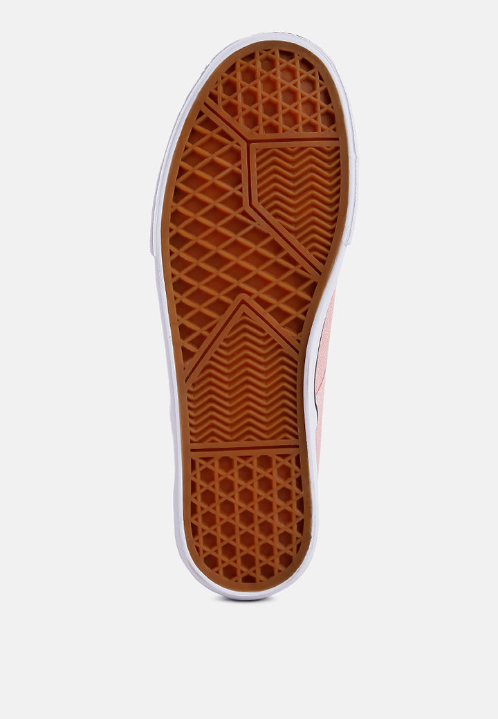 riddler pink slip on canvas sneakers#color_pink