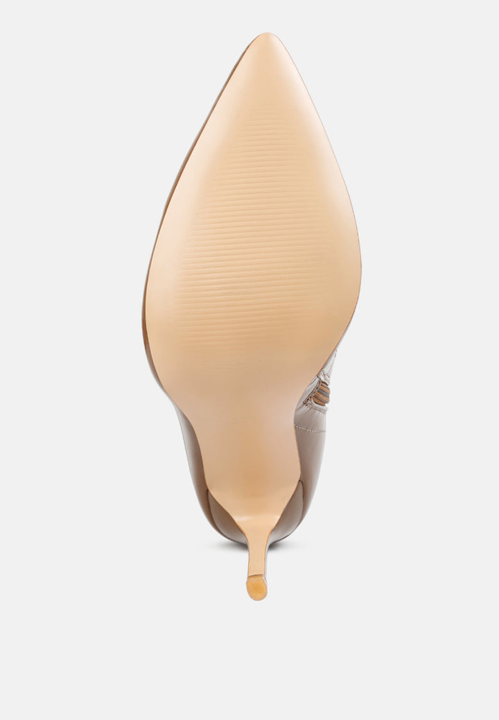 riggle long patent pu high heel boots by ruw#color_brown