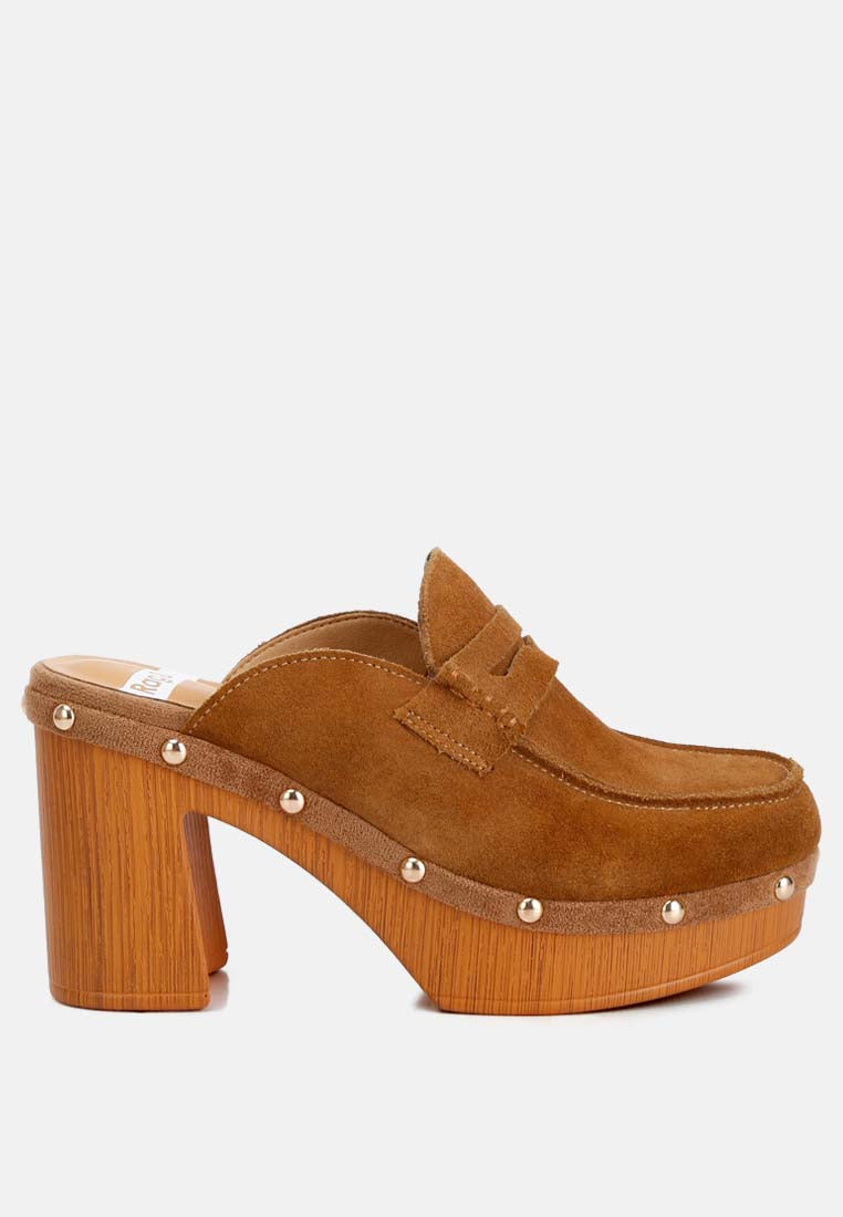 suede platform clogs bt ruw#color_tan