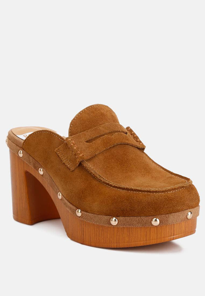 suede platform clogs bt ruw#color_tan