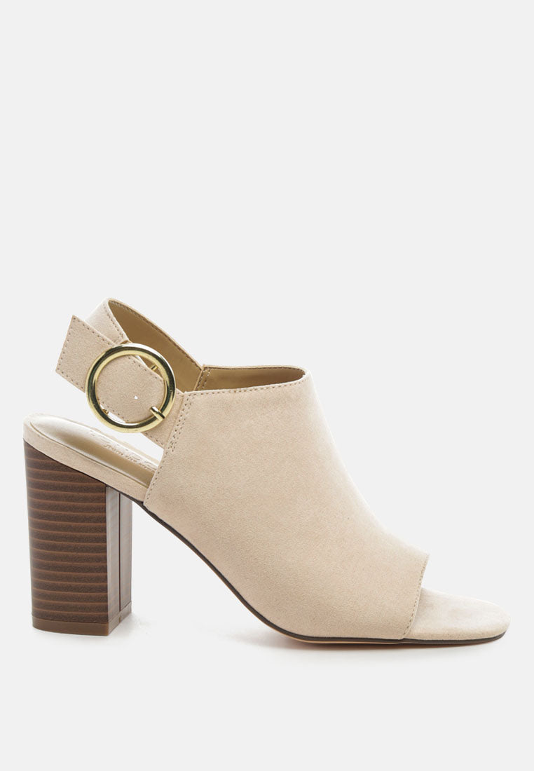 stacked block heel faux suede sandals by ruw#color_blush