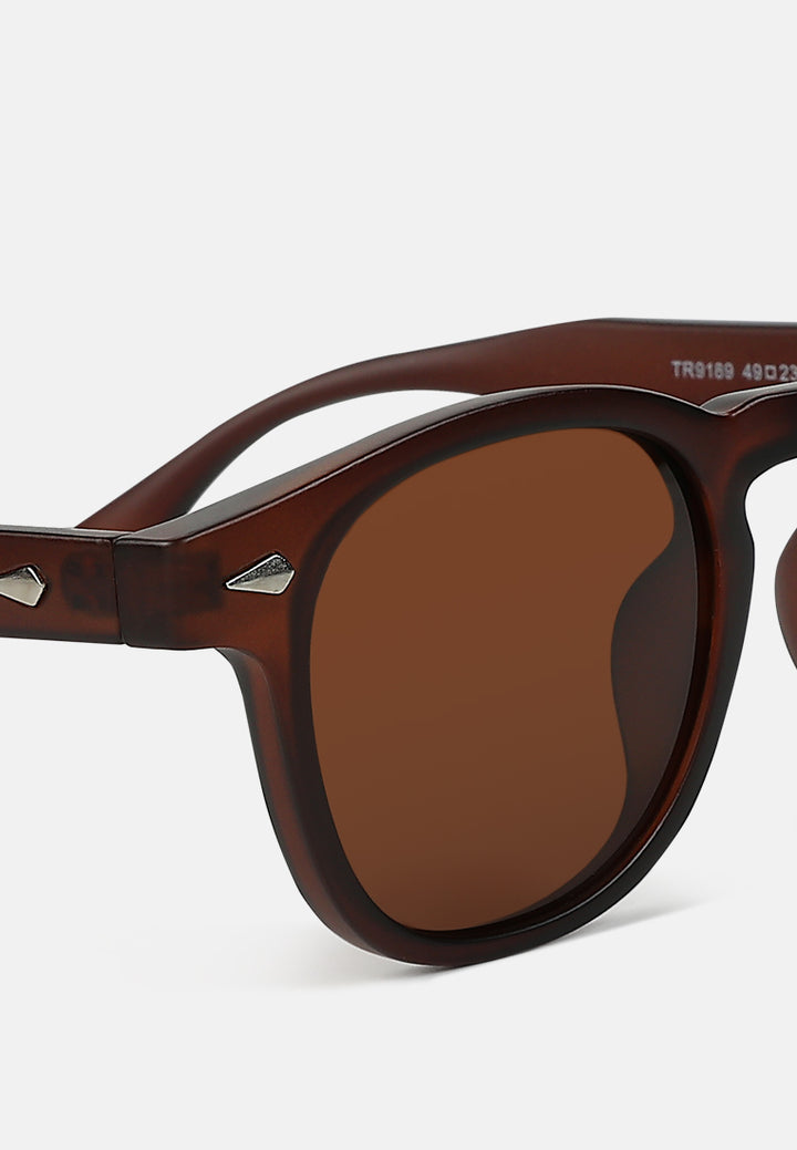 round tinted sunglasses by ruw#color_brown