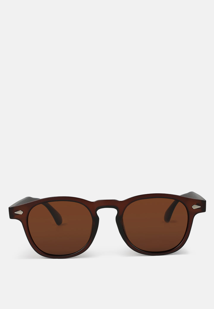 round tinted sunglasses by ruw#color_brown