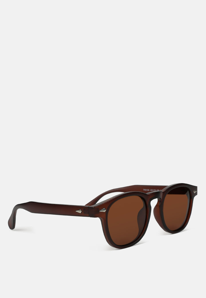 round tinted sunglasses by ruw#color_brown