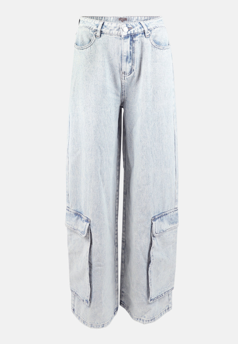 sassy flap ankle pockets denim#color_light-blue
