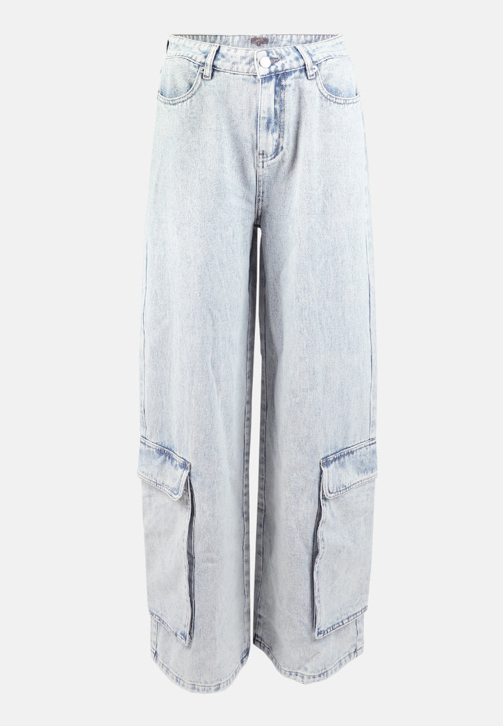 sassy flap ankle pockets denim#color_light-blue