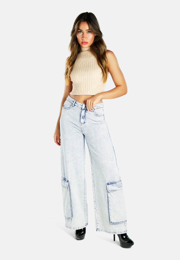 sassy flap ankle pockets denim by ruw#color_light-blue