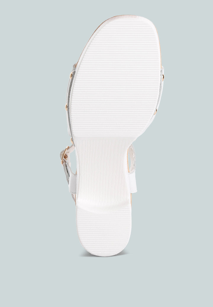 leather high block sandals by ruw#color_white