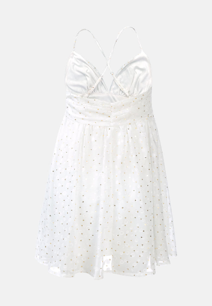 schiffley short fit and flare dressby ruw#color_off-white