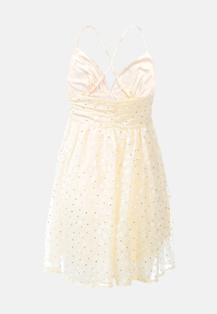 schiffley short fit and flare dressby ruw#color_beige