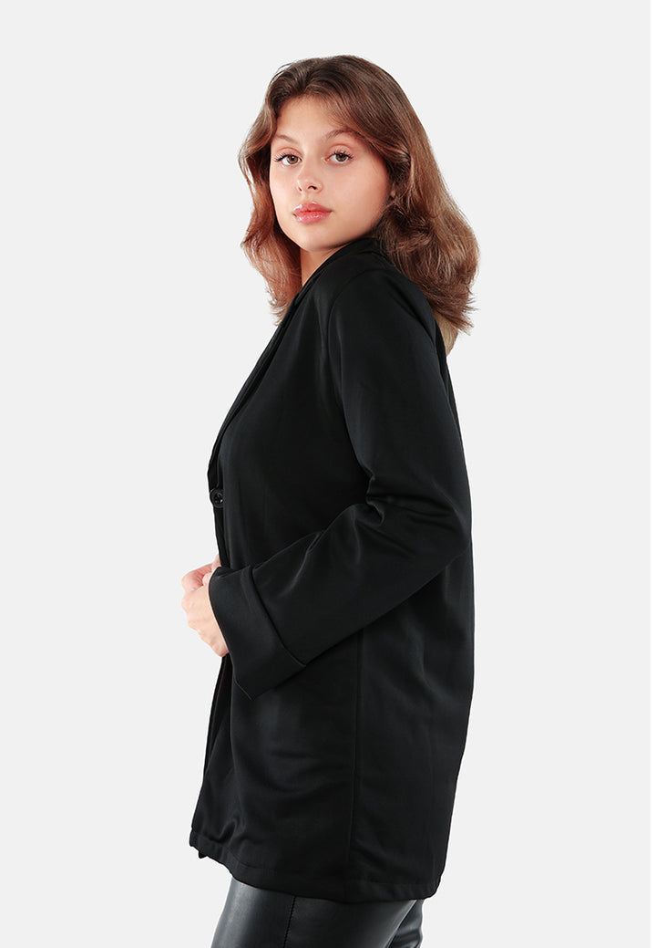 semi casual blazer#color_black