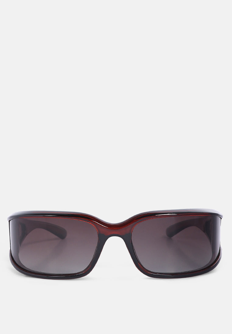 shield shaded sunglasses#color_brown