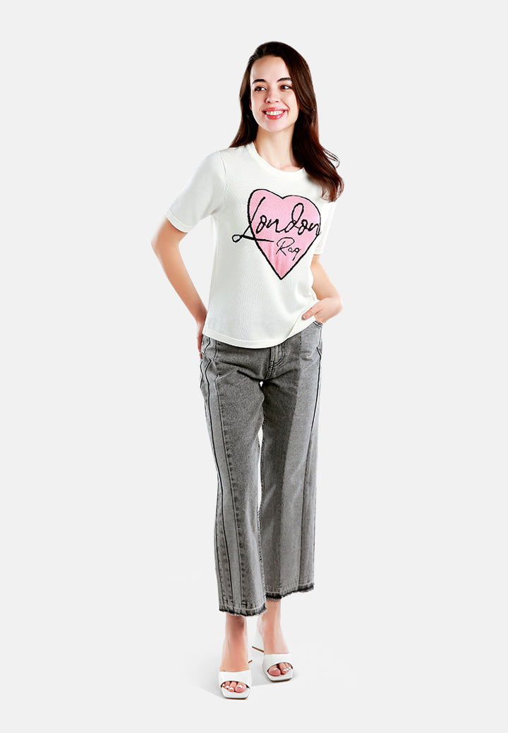 side stripe wide leg jeans#color_grey