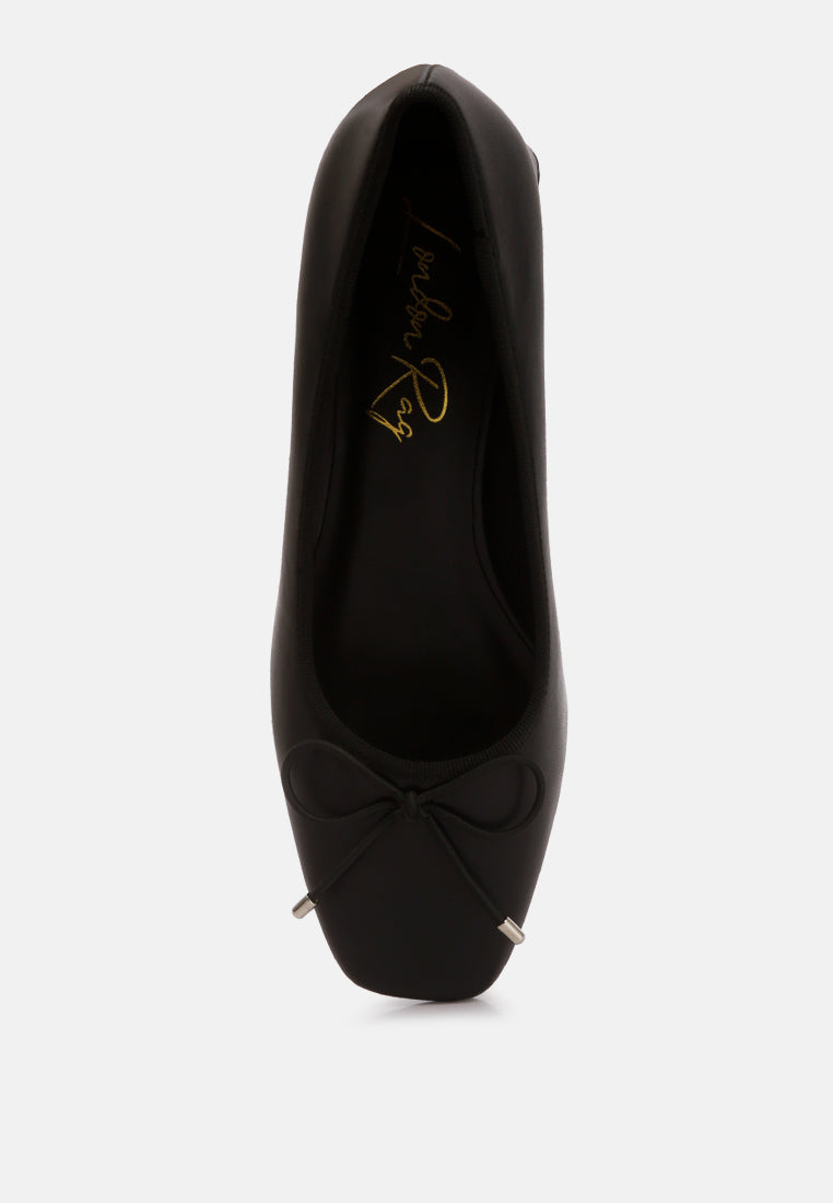 sienna low block heel ballerinas by mode#color_black