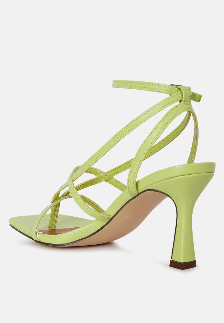 skyline mid heeled ankle strap sandals#color_green