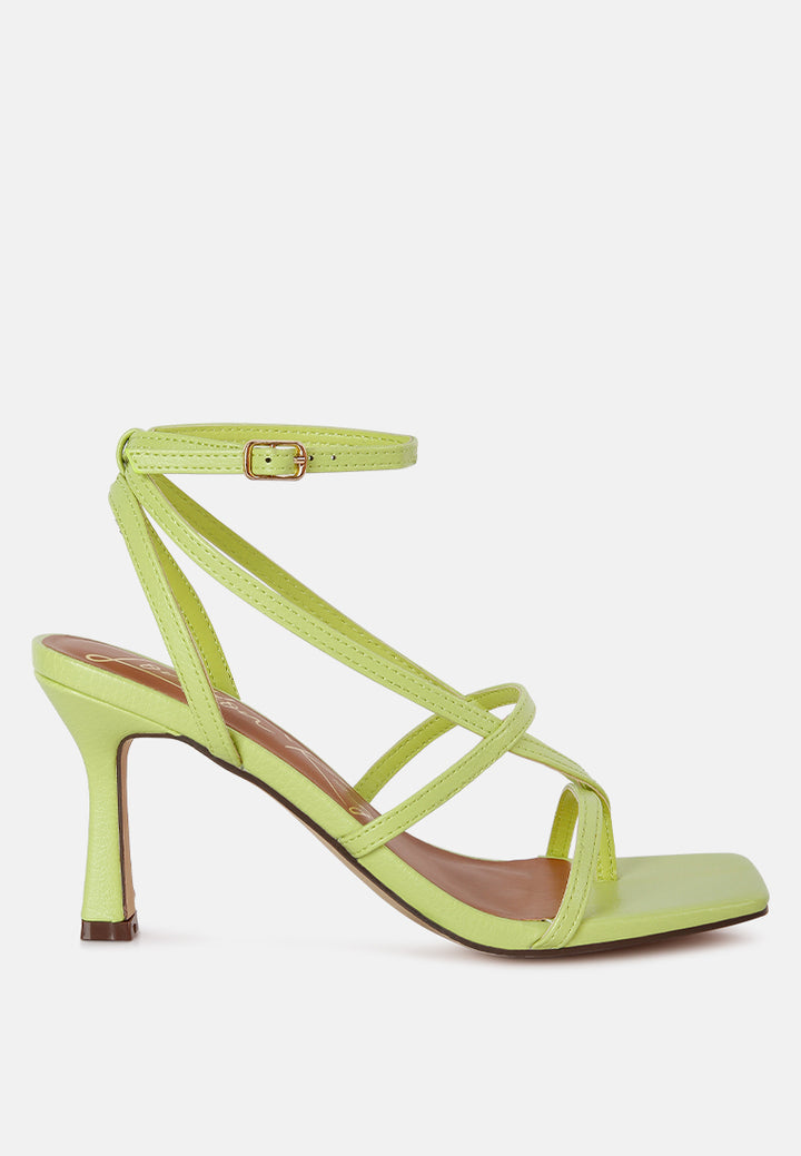 skyline mid heeled ankle strap sandals#color_green