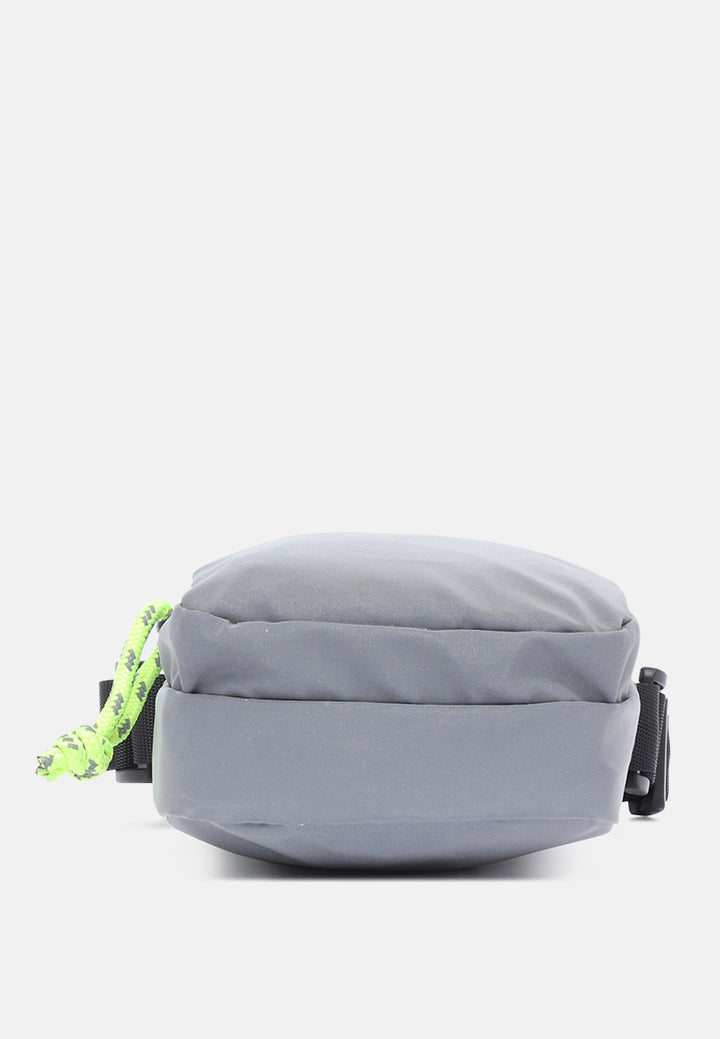sling bag with two compartments#color_greyc