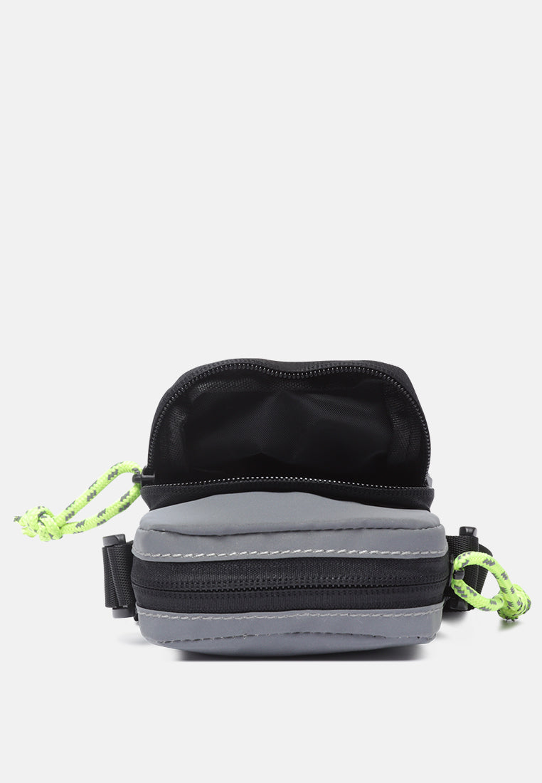 sling bag with two compartments#color_grey