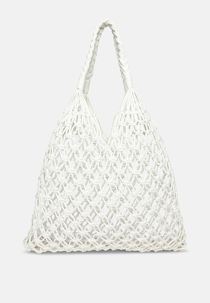 slouchy retro-style market tote bag by ruw#color_off-white