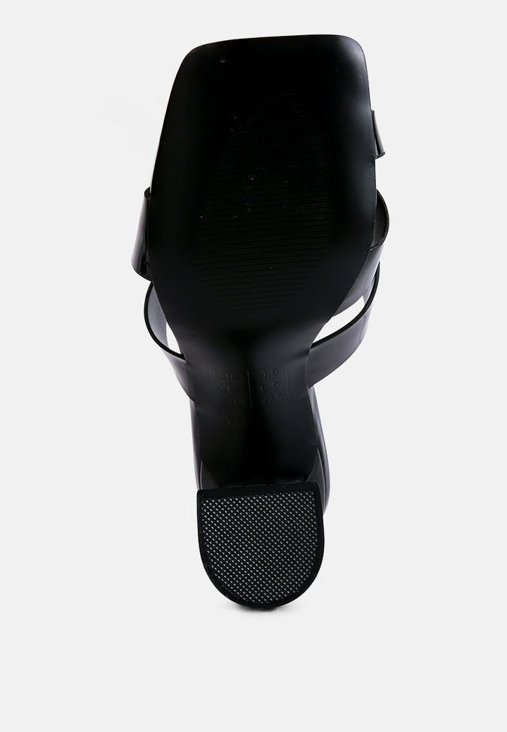 snatched intertwined toe ring heeled sandals by ruw#color_black