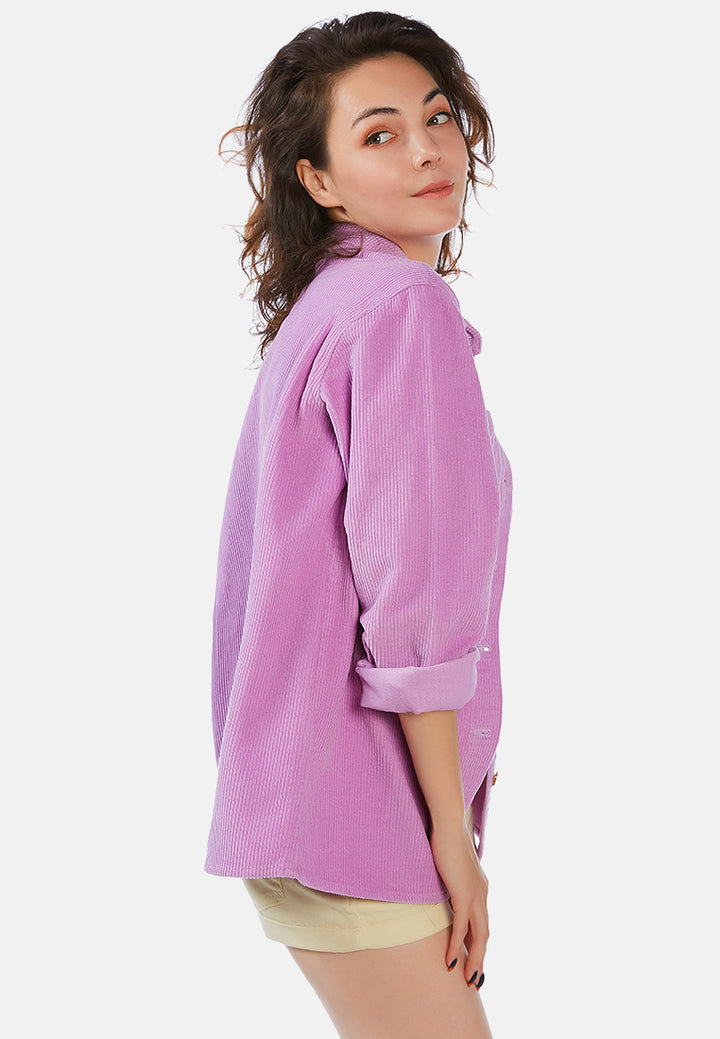 solid casual full sleeve shirt#color_lilac