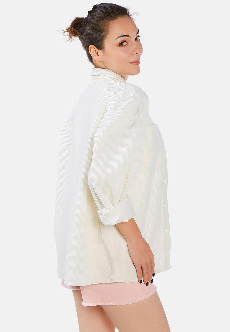 solid casual full sleeve shirt#color_white