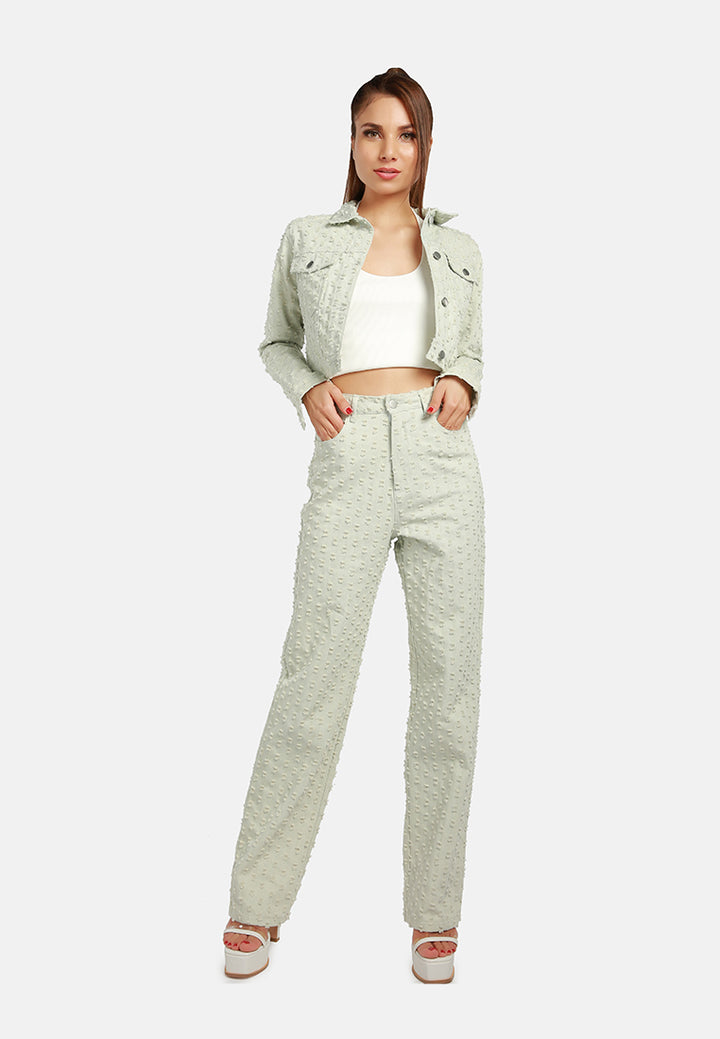 solid textured dobby crop jacket#color_sage