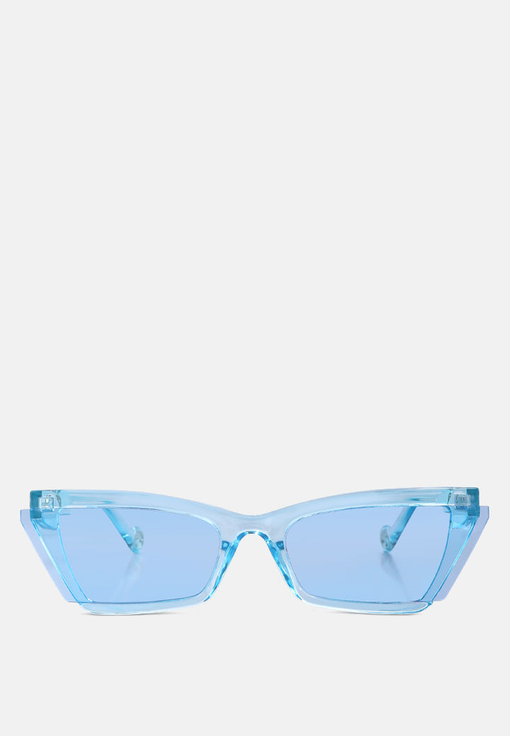 square cat-eye sunglasses#color_blue