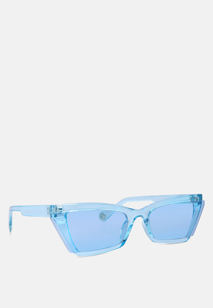 square cat-eye sunglasses#color_blue