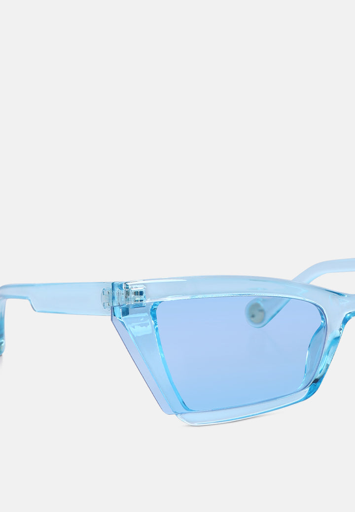 square cat-eye sunglasses#color_blue