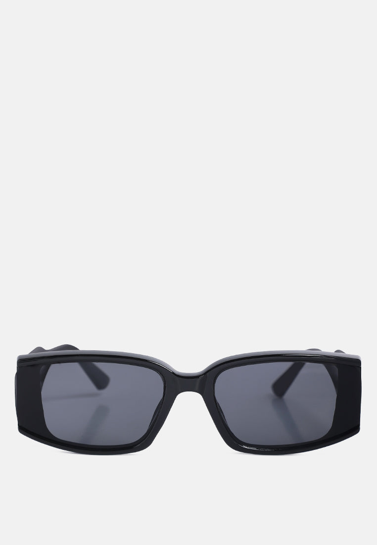 square metallic details sunglasses#color_black