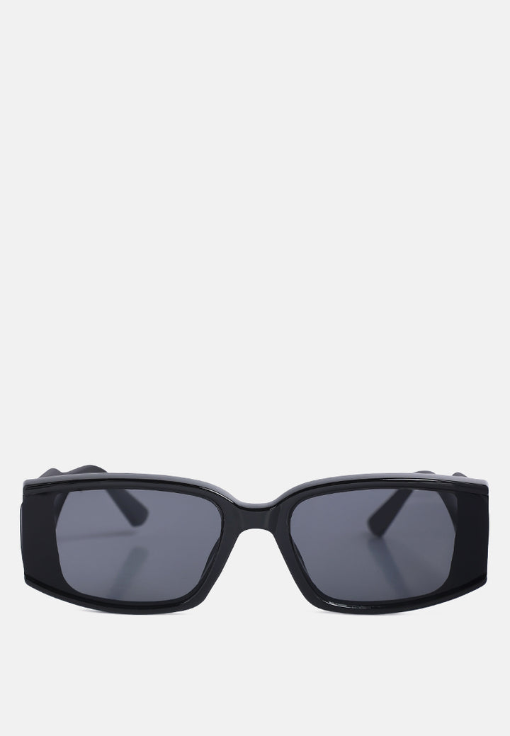 square metallic details sunglasses#color_black