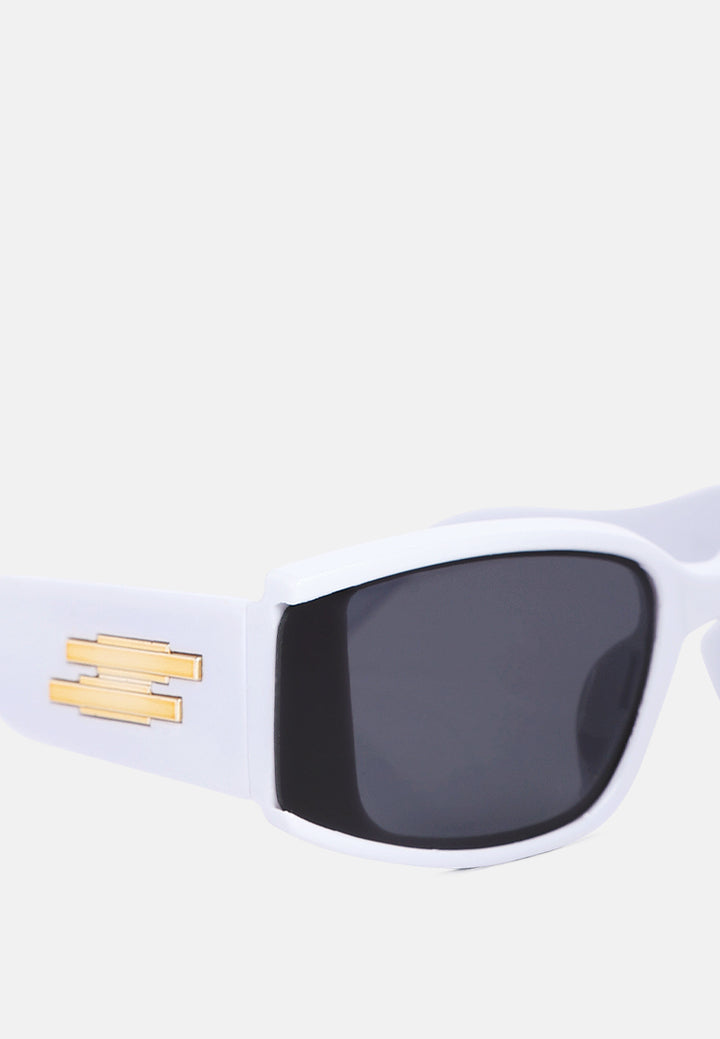 square metallic details sunglasses#color_white