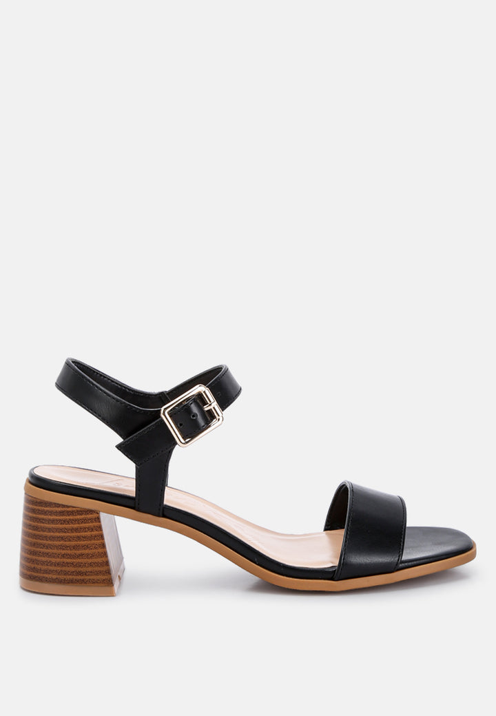 stacked heel sandals by ruw#color_black