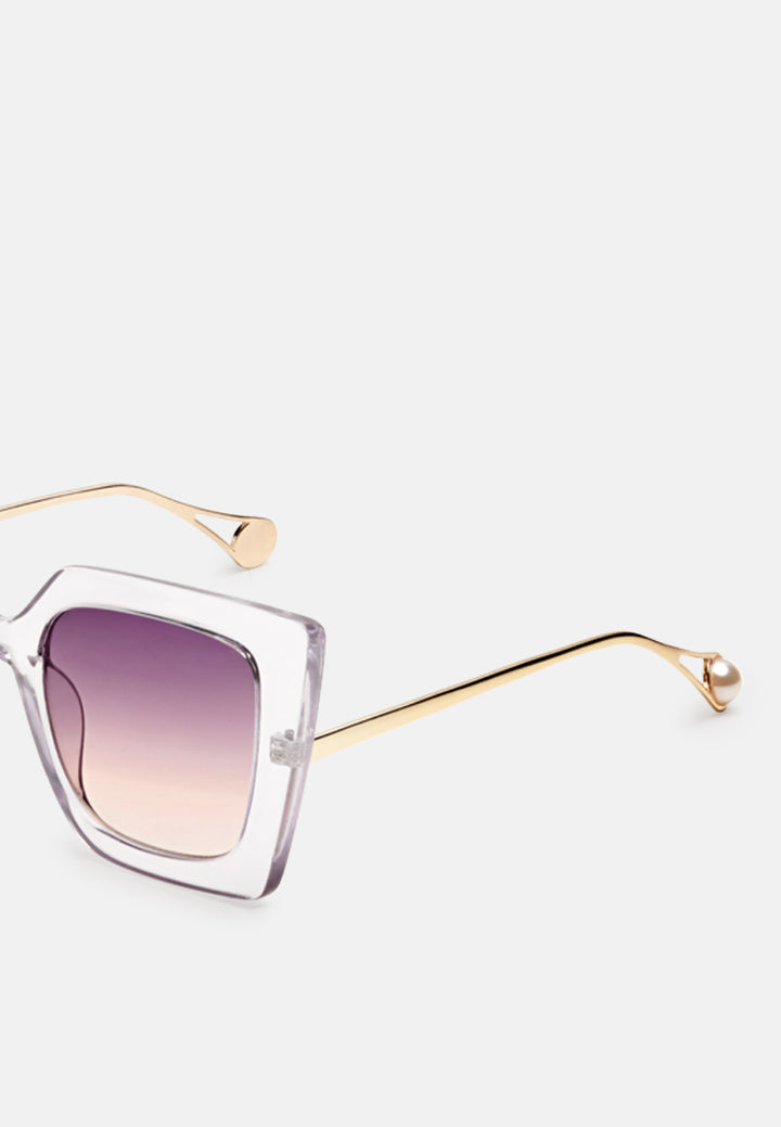 stare game square frame oversized sunglasses#color_purple