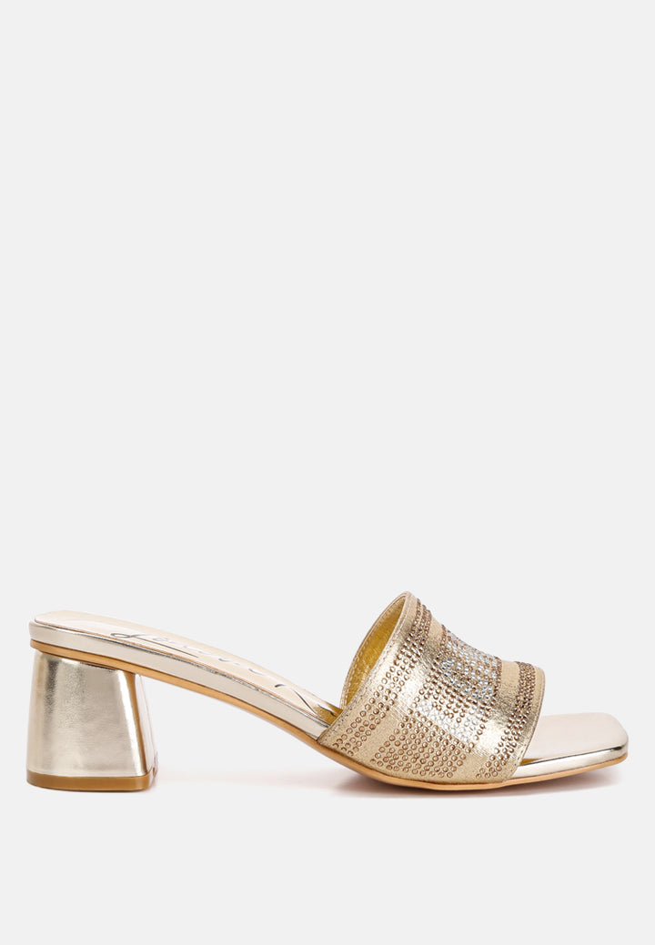 diamante embellished london sandals by ruw#color_gold