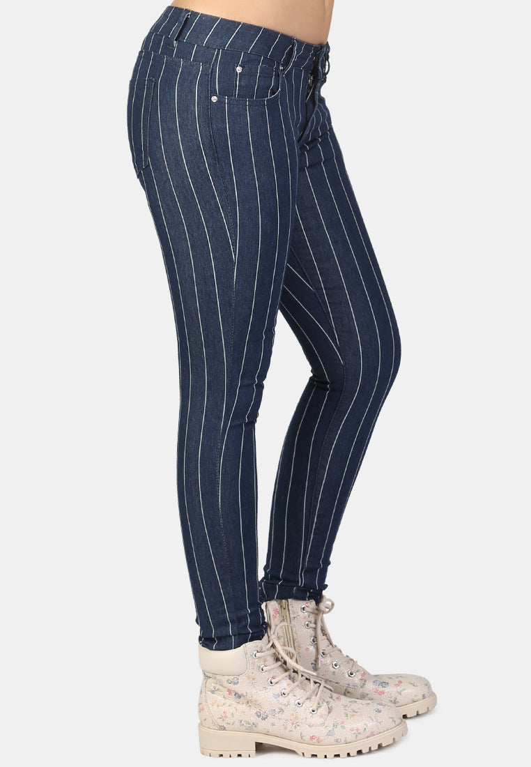 striped skinny jeans#color_dark-blue