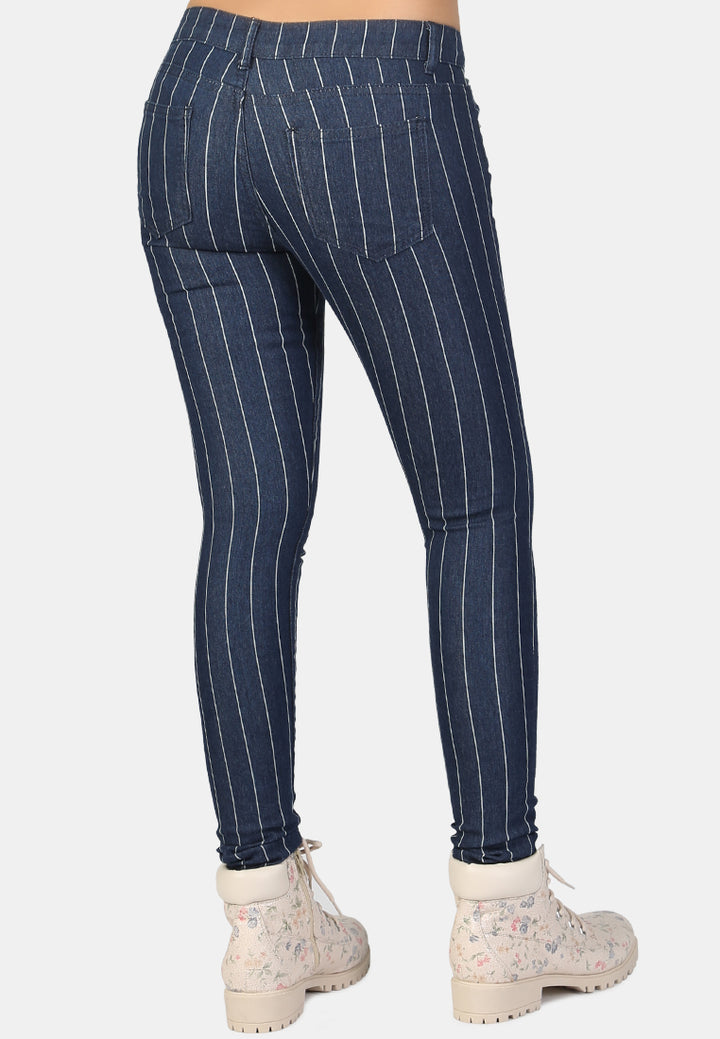 striped skinny jeans#color_dark-blue