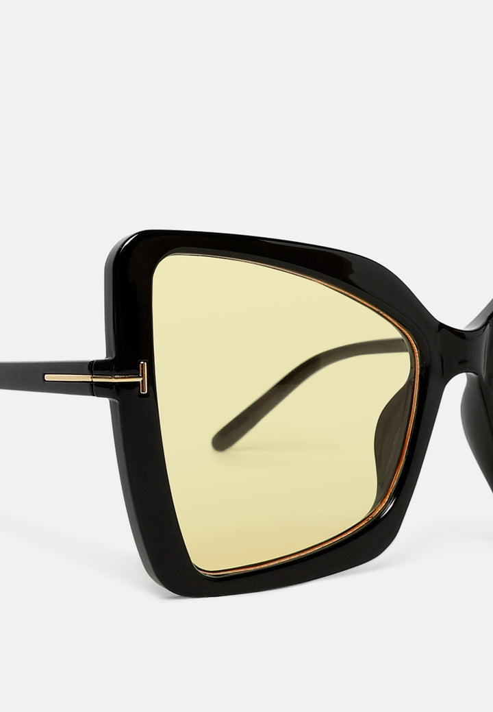 super dapper butterfly sunglasses#color_black-gold