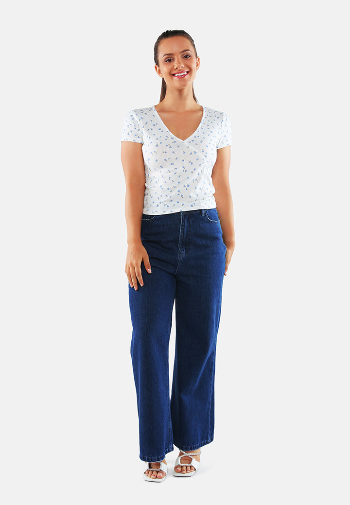 surplice neck casual summer top#color_ivory