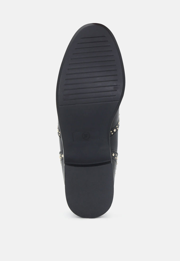 suzie chunky heel boots#color_black